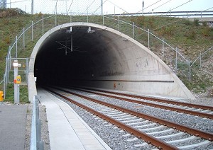 tunnel mouth - Emmequerung tunnel, Switzerland